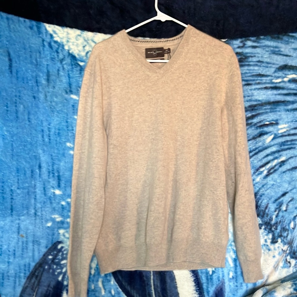 BLACK BROWN 1826 CASHMERE SWEATER